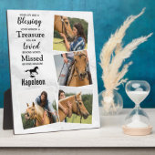 Plaque Photo Collage photo mémorial de cheval souvenir (Côté)