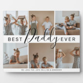 Plaque Photo Collage photo moderne 'Best Daddy Ever' (Devant)