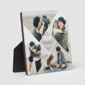 Plaque Photo Collage photo moderne cadeau MOM (Recto)