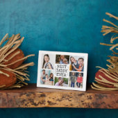 Plaque Photo Collage photo moderne | Meilleur papa (Côté)