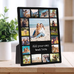 Plaque Photo Collage photo moderne simple 17<br><div class="desc">Créez votre propre décor de maison de collage photo personnalisé. Ajoutez 17 de vos photos préférées dans ce design modèle moderne.</div>