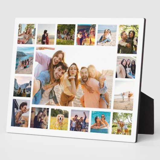 Plaque Photo Collage photo moderne simple 17 (Côté)