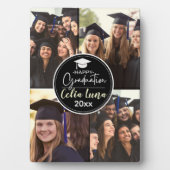Plaque Photo Collage photo noir et blanc Happy Graduation (Devant)