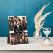 Plaque Photo Collage photo noir et blanc Happy Graduation (Côté)