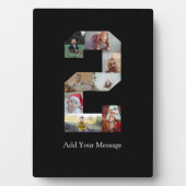 Plaque Photo Collage photo noir et blanc numéro 2 (Devant)