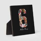 Plaque Photo Collage photo noir et blanc numéro 6 (Recto)