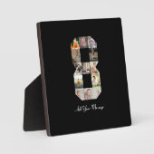 Plaque Photo Collage photo noir et blanc numéro 8 (Recto)