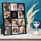 Plaque Photo Collage photo personnalisé 11 (Côté)