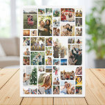 Plaque Photo Collage photo personnalisé 42<br><div class="desc">Faites votre propre plaque d'affichage photo avec 42 de vos souvenirs de photos chères dans un collage photo moderne style grille. Ajoutez simplement vos photos pour un décor photo maison personnalisé ou un cadeau personnalisé pour votre famille et vos amis.</div>