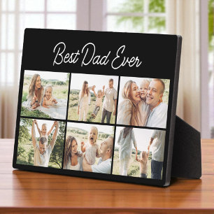 Plaque Photo Collage photo personnalisé 6 photos Meilleur Papa 