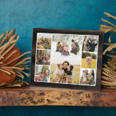 Plaque Photo Collage photo personnalisé 8 (Côté)
