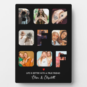 Plaque Photo Collage photo personnalisé Besties BFF Cadeaux mig