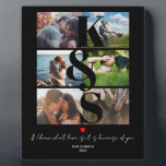 Plaque Photo Collage photo personnalisé Couples Cadeaux initial<br><div class="desc">Collage photo personnalisé Couples Cadeaux initial</div>