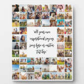 Plaque Photo Collage Photo Personnalisé De 64 Avec Citation (Devant)