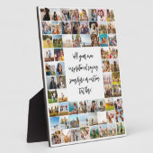 Plaque Photo Collage Photo Personnalisé De 64 Avec Citation (Côté)