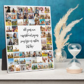 Plaque Photo Collage Photo Personnalisé De 64 Avec Citation (Côté)