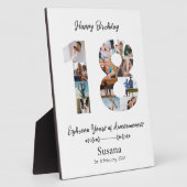 Plaque Photo Collage photo personnalisé du 18e anniversaire (Côté)