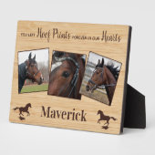Plaque Photo Collage photo personnalisé Mémorial du cheval (Côté)