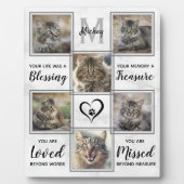 Plaque Photo Collage photo personnalisé Unique Pet Memorial (Devant)