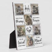 Plaque Photo Collage photo personnalisé Unique Pet Memorial (Côté)