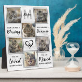 Plaque Photo Collage photo personnalisé Unique Pet Memorial (Côté)