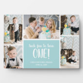 Plaque Photo Collage photo pour le premier anniversaire (Devant)