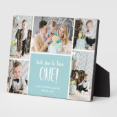 Plaque Photo Collage photo pour le premier anniversaire (Côté)