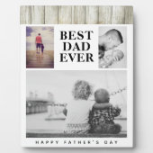 Plaque Photo Collage photo rustique moderne La fête du Père du  (Devant)