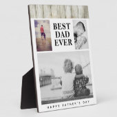 Plaque Photo Collage photo rustique moderne La fête du Père du  (Côté)