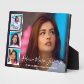 Plaque Photo Collage photo simple Graduation moderne (Côté)