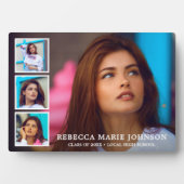 Plaque Photo Collage photo simple Graduation moderne (Devant)