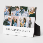 Plaque Photo Collage photo simple moderne (Côté)