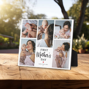 Plaque Photo Collage photo souvenir pour la première fête des m