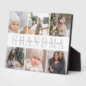 Plaque Photo Collage photo sur mesure de grand-mère enfants (Côté)