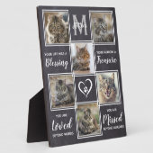 Plaque Photo Collage photo unique Pet Cat Memorial (Côté)
