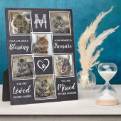 Plaque Photo Collage photo unique Pet Cat Memorial (Côté)