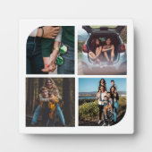 Plaque Photo Collage simple de 4 photos (Devant)