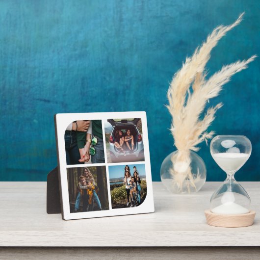 Plaque Photo Collage simple de 4 photos (Insitu)