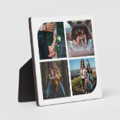 Plaque Photo Collage simple de 4 photos (Recto)