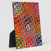 Plaque Photo Collection Abstraite de couleurs de Noël. (Côté)