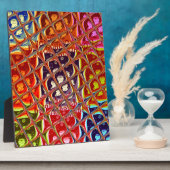 Plaque Photo Collection Abstraite de couleurs de Noël. (Côté)