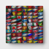 Plaque Photo Collection de drapeaux (Devant)