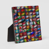 Plaque Photo Collection de drapeaux (Recto)