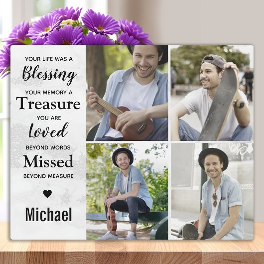 Plaque Photo Collection photo de marbre moderne mémoriaux de co