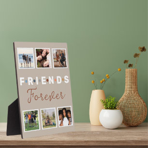 Plaque Photo Collection photo moderne Beige Friends Forever