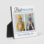 Plaque Photo Collection photo moderne Best Uncle Ever 2 (Recto)
