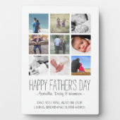 Plaque Photo Collection photo moderne Fête des pères heureuse (Devant)