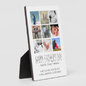 Plaque Photo Collection photo moderne Fête des pères heureuse (Côté)