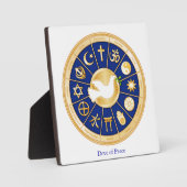 Plaque Photo Colombe de la paix (Recto)