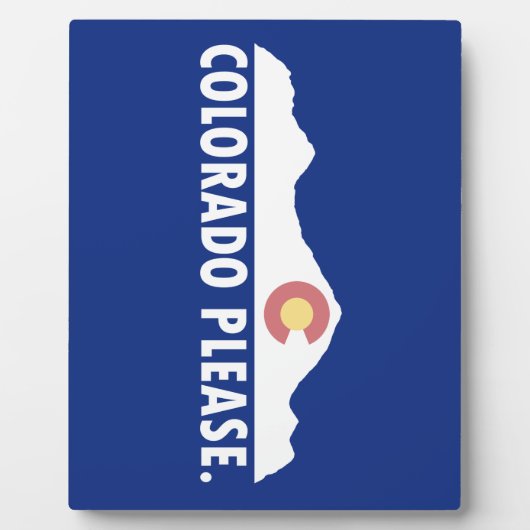 Plaque Photo Colorado please (Devant)